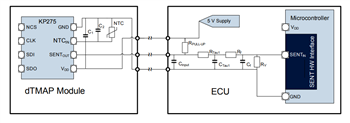 Applikations-Schaltungsdiagramm - Infineon Technologies MAP-Sensoren (Manifold Air Pressure, MAP)